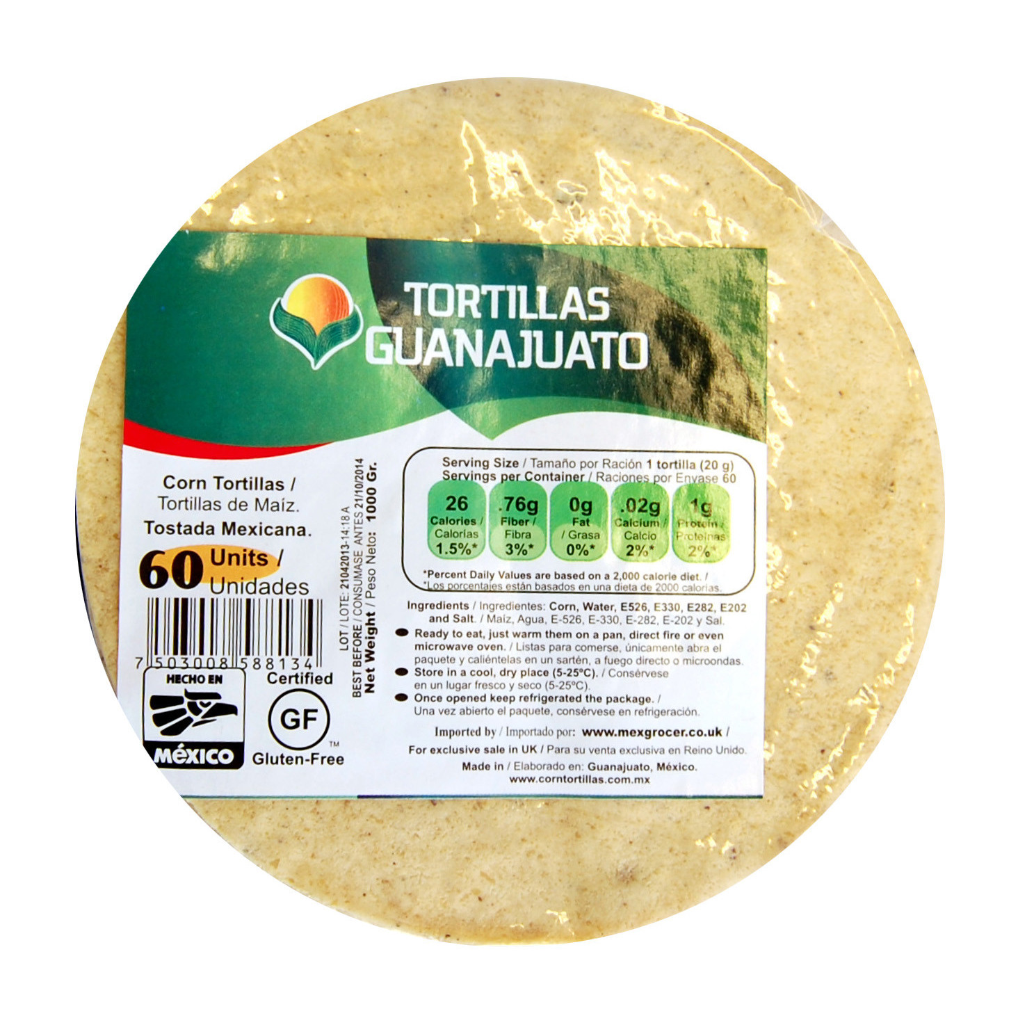 Mexgrocer Europe 15cm Yellow Corn Tortilla for Frying 1kg Make your